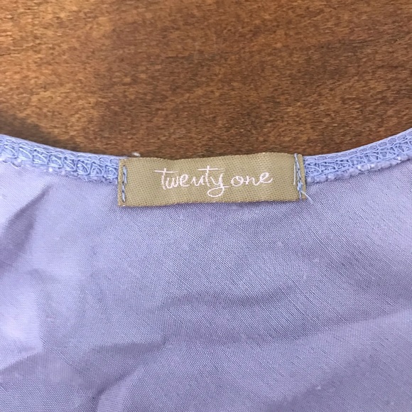 Purple silk dressy top with tie in the back - Picture 2 of 2